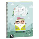 Libreta A4 Busquets Friends verde pautado características