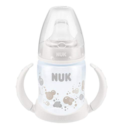 Nuk - Biberón de aprendizaje con boca de silicona, diseño de fuegos artificiales, color blanco precio