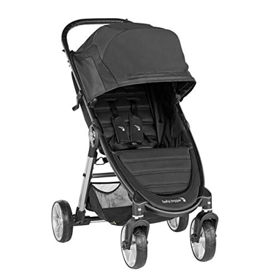Silla de paseo City Mini® 2 de 4 ruedas Jet de Baby Jogger, desde nacimiento a 22kg. Color negro