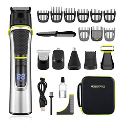 Roziapro Maquina Cortar Pelo 15 IN 1 Cortapelos Hombre USB Recargable Recortadora de Barba Maquina Cortar Pelo Impermeable Profesional depiladora Corp en oferta