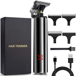 Cortapelos Hombre, Recortadora de pelo profesional inalámbrica Outliner,Recargable Recortadora de pelo inalámbrica T-Blade para hombre Kit de aseo rec en oferta