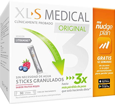 XLS Medical Captagrasas,Incluye tu plan personalizado Nudge Gratis 12 semanas para perder peso,Pierde 3 veces más peso que sólo haciendo Dieta,Capta 2