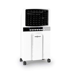 oneConcept Baltic – Enfriador de aire 3 en 1, ventilador, humidificador y enfriador de aire, 65 W, caudal de 360 m³/h, depósito de 6 litros, 2 acumula características