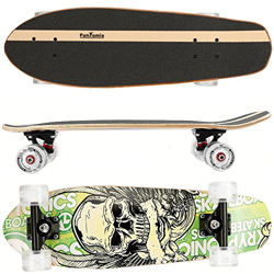 FunTomia Skateboard Monopatín con rodamientos ABEC-11 y Rodillos de dureza 100A - Hecho con 7 Capas de Madera 100% Arce Canadiense en oferta