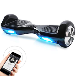 Windgoo N1 Overboard Hoverboard, 6.5 Pulgadas 250W 2WD Glyboard, Actualiza con Luz LED, Regalo para Niño Adulto (Black-Bluetooth) características