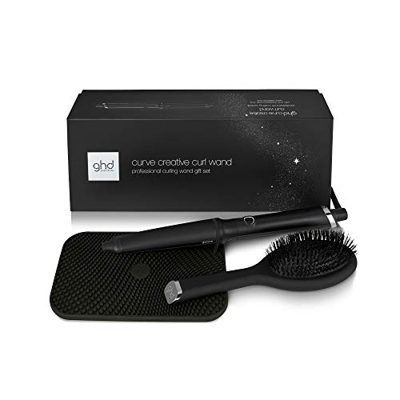 ghd curve creative curl gift set - rizador de pelo profesional para crear ondas surferas, tecnología ultra - zone, negro