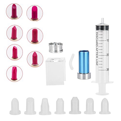 Lápiz labial profesional Molde Silicona Bálsamo labial casero Molde Kit de llenado Cosméticos DIY Molde/Molde Manualidades Herramienta Molde de silico