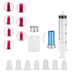 Lápiz labial profesional Molde Silicona Bálsamo labial casero Molde Kit de llenado Cosméticos DIY Molde/Molde Manualidades Herramienta Molde de silico características