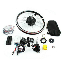 Aohuada Kit de conversión para rueda delantera de bicicleta eléctrica de 20 pulgadas, 36 V/48 V, 250 W/1000 W, motor eléctrico, kit de conversión LED  en oferta