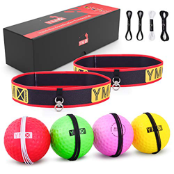 YMX BOXING Juego de bolas de reflexión – 4 bolas de reacción más 2 diademas ajustables, ideal para reflex, tiempo, precisión, enfoque y entrenamiento  características