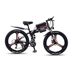 Hyuhome Bicicletas de montaña eléctrica para Adultos, Plegable de MTB Ebikes Hombres Mujeres señoras, 360W 36V 8/10 / 13Ah Todo Terreno 26" Bicicleta  en oferta