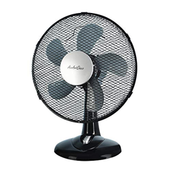 AirArtDeco Ventilador de Mesa de 12 Pulgadas(30 cm), Ventilador de Enfriamiento Oscilante de con 3 Configuraciones de Velocidad, Posición silenciosa,  en oferta