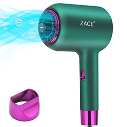 ZACE Secador de Pelo, Secador de Pelo Profesional Iónico con Protección Contra el Sobrecalentamiento (1300 W, 3 Configuraciones de Temperatura, 1 Boqu características