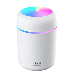 HUM Humidificador Mini Portable - Unidad de humidificación de Primera Calidad con Tanque de Agua de 300ml, Funcionamiento ultrasónico silencioso, Apag en oferta