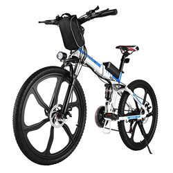 Vivi Bicicleta Eléctrica Plegable, 26 Pulgadas Bicicleta De Montaña Eléctrica para Adultos 250W Ebike con Batería Extraíble De 8Ah, 21 Velocidades Pro en oferta