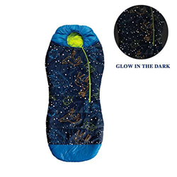 AceCamp Sac de couchage phosphorescent pour enfant, 3 saisons, jusqu'à 142 cm, jusqu’à -1 °C - Produit destiné aux enfants - Asia Outdoor Industry Awa en oferta