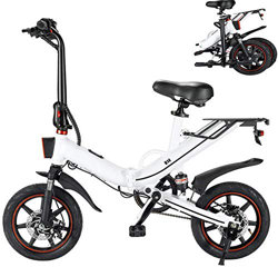 Autoshoppingcenter Bicicleta Eléctrica Plegable 400W 25km/h Ruedas de 14 Pulgadas Bicicleta de Ciudad/Montaña/Todoterreno Bateria de Litio 48V 10/15AH características