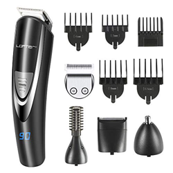 LOFTER Cortapelos Profesional Hombre Afeitadora Electrica Pantalla LED Maquina Cortar Pelo Profesional Barbero Electrico Impermeable Afeitadora Corpor en oferta