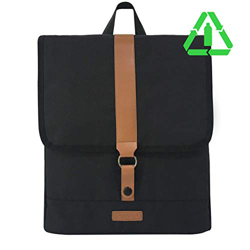 Jivaner Mochila Mujer o Hombre pequeña para portátil Casual antirrobo Negra. para el Trabajo, Viaje o Escolar. Hecha de Polyester Eco Impermeable y Cu en oferta