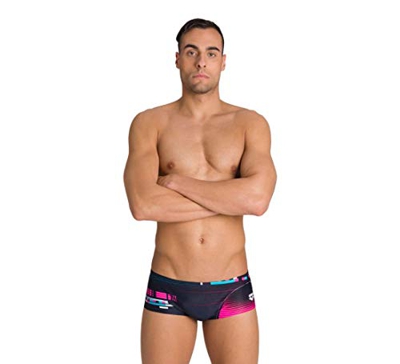 ARENA M One Debug Low Waist Short Shorts, Hombre, Black Multi, 90