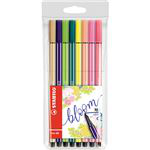 Pack 8 rotuladores Stabilo Pen 68 Living Colors Bloom características