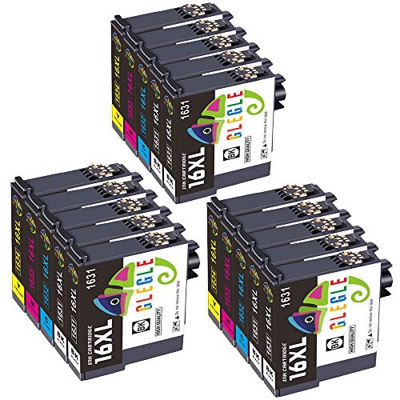 GLEGLE 16XL Cartuchos Tinta 15 Multipack Reemplazo para Compatible con EPSON Workforce WF-2630WF WF-2510WF WF-2750DWF WF-2530WF WF-2540WF WF-2760DWF W