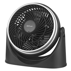 MVPower Ventilador de Mesa Mini Silencioso Portátil para Escritorio Ángulo de Inclinación Ajustable (Negro) en oferta