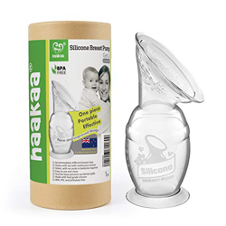 Haakaa Sacaleches Manual - Silencioso Extractor de Leche con Base de Succión - Fácil de Limpiar - Colección de Leche Materna - Silicona de Grado Alime precio