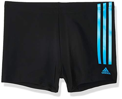 adidas FIT SEMI3S Bx Traje de Baño, Hombre, Black/Shock Cyan, 4