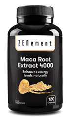 Maca Andina, altamente concentrada 4000mg, 120 cápsulas | Mejora los niveles de energía, resistencia, rendimiento atlético, memoria, libido, sistema i precio