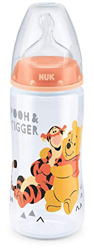 NUK First Choice Plus - Biberón con tetina de silicona, diseño “Winnie the Pooh”, (300 ml, 0-6 meses). naranja en oferta