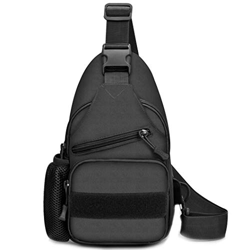 Selighting Mochila Cruzada para Hombro Bandolera Mochila de Pecho Estilo Militar Sling Mochila Frontal con USB Recargable Bolso Messenger para Usar al precio