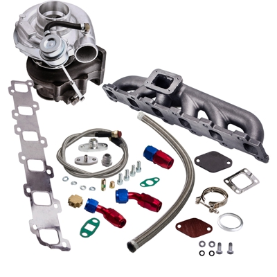 Turbo para Nissan Safari Patrol 4.2L TD42T TB42 Y60 + colector + línea de aceite amd