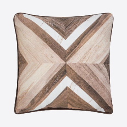 Funda de cojín - Parquet blanco 045x045 cm Marrón precio