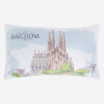 Funda de cojín - Sagrada Familia 030x050 cm Blanco