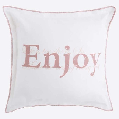 Funda de cojín - Enjoy 045x045 cm Blanco