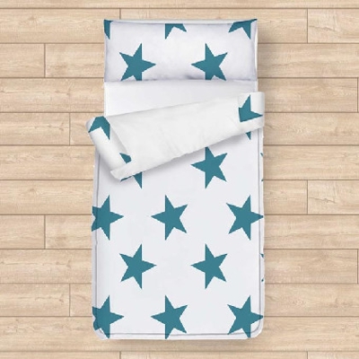 Funda Saco Nórdico - Star Azul Saco cama 090cm - 090x190cm