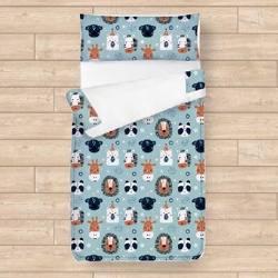 Funda Saco Nórdico - Animals Azul Saco cama 090cm - 090x190cm precio