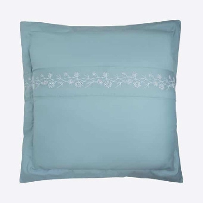 Funda de cojín Algodón Percal - Jasmin 055x055 cm Aqua