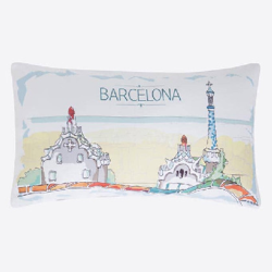 Funda de cojín - Parc Güell 030x050 cm Blanco precio