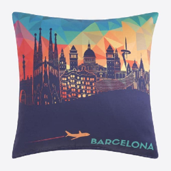 Funda de cojín - Skyline Plane 045x045 cm Marino características