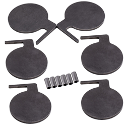 Q235 Steel Target Dueling Tree Kit de bricolaje (6) 6 &quot;X 3/8&quot; Paletas Pivot Tubes en oferta