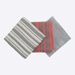 Paños Cocina 3 pzas Algodón - Caribe 050x070 cm Gris en oferta