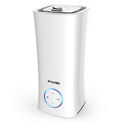 FIMEI Humidificador Ultrasónico 2L, Humidificador y Difusor de Aceites Esenciales 2 en 1, 3 Modos de Niebla con 7 Colores LED, Apagado Automático sin 