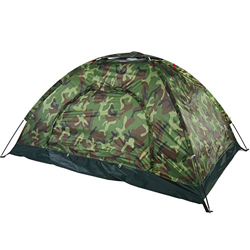 Tienda de campaña para 2 Personas con protección UV Tienda de campaña Impermeable para Camuflaje de Senderismo al Aire Libre en oferta