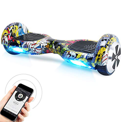 Windgoo Hoverboard 6.5" Scooter eléctrico con Auto Equilibrio, Hoverboard con Bluetooth y LED, por la borda con certificación UL 2272 en oferta