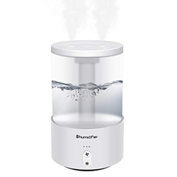 aifulo Humidificadores Spray de Doble Salida 650 ml,4 Modos Spray Ajustable Humidificador Ultrasónico Silencioso,Humidificadores Bebés de 7-Color LED  características