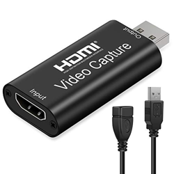 Aokeou Convertidor De Captura De Vídeo, HDMI A USB 2.0 Capturadora Digitalizadora De Vídeo Game Capture HDMI - USB 2.0 1080P 60FPS HD Dispositivo De T precio