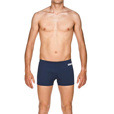 Arena M Short Bañador Corto Hombre Solid, Navy-White, 80