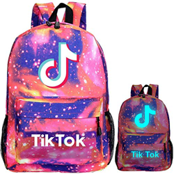 BAIBEI Mochila TIK Tok, Cinturón de Amortiguación Ajustable 3D Imprimió Mochila Escolar, TIK Tok Mochila Informal Mochila para portátil Mochila de Mod precio